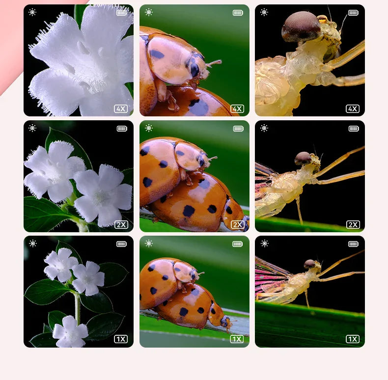 Mikroskop optyczny 200MP dla dzieci 500x