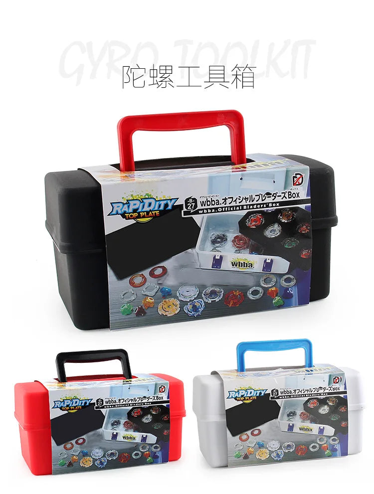 Edukacyjny zestaw 8w1 do Beyblade z wodoodporną walizką